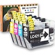 DC Inktcartridges Multipack voor Brother LC421XL - 4stuks - Zwart/geel/rood/blauw |