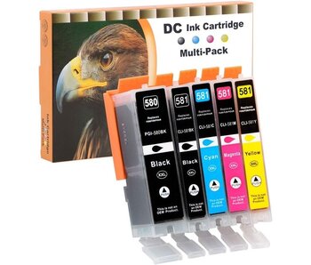 SecondLife DC- Canon CLI 580 XL/581 Black Multipack