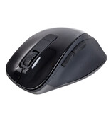 NGS BOW BLACK 5 BUTTONS OPTICAL WIRELESS MOUSE, ERGONOMIC, BIG SIZE