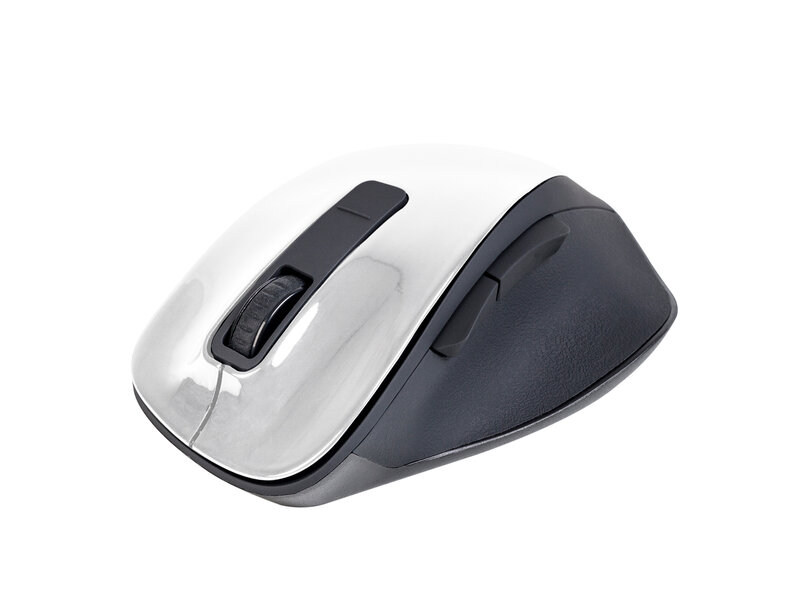 NGS BOW WHITE 5 BUTTONS OPTICAL WIRELESS MOUSE, ERGONOMIC, BIG SIZE