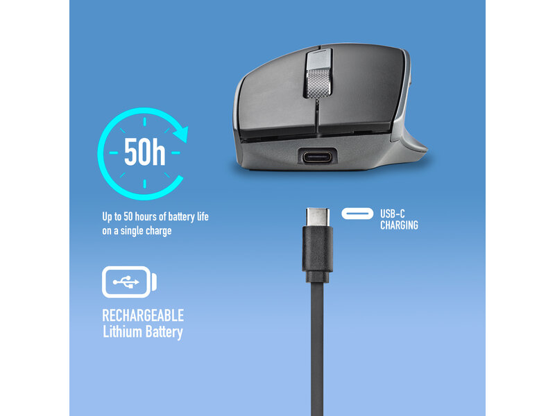 NGS LUSH-RB WIRELESS RECHARGEABLE MULTIMODE MOUSE