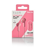NGS CROSS FLIP PINK JACK 3.5mm CONNECTION - MICRO CONTROL BUTTONS