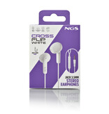 NGS CROSS FLIP WHITE JACK 3.5mm CONNECTION - MICRO CONTROL BUTTONS NGS CROSS FLIP WHITE JACK 3.5mm CONNECTION - MICRO CONTROL BUTTONS