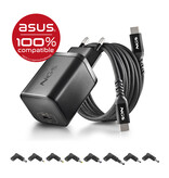 NGS BUD 65W-AS USB-C 65W voedingsadapter + 1,5M USB-C kabel + 8 adaptertips