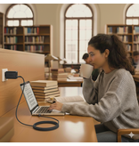 NGS BUD 65W-AS USB-C 65W voedingsadapter + 1,5M USB-C kabel + 8 adaptertips