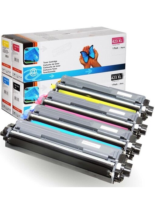 Brother Huismerk Brother TN-423 Toners Multipack (zwart + Blauw + Geel + Rood) XL Capaciteit