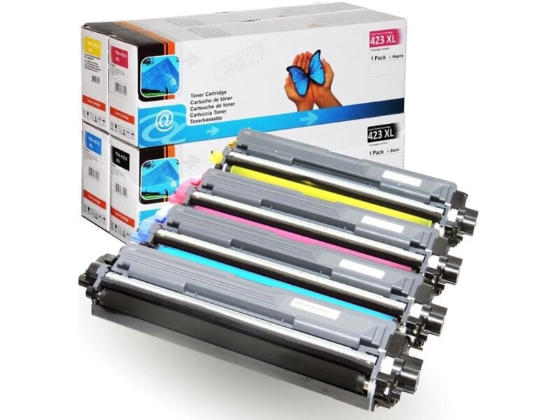Brother Huismerk Brother TN-423 Toners Multipack (zwart + Blauw + Geel + Rood) XL Capaciteit