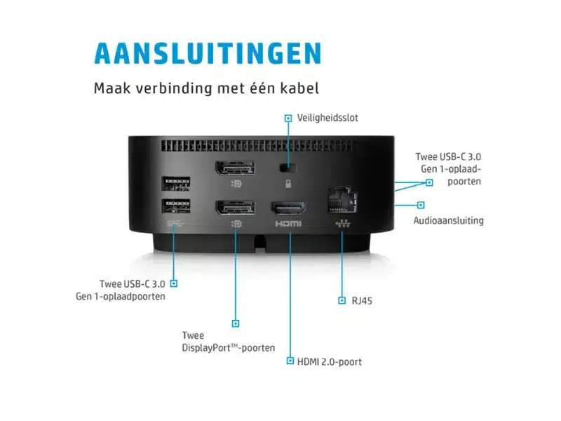 HP HP Dock G5 incl. 120w adapter Refurbished