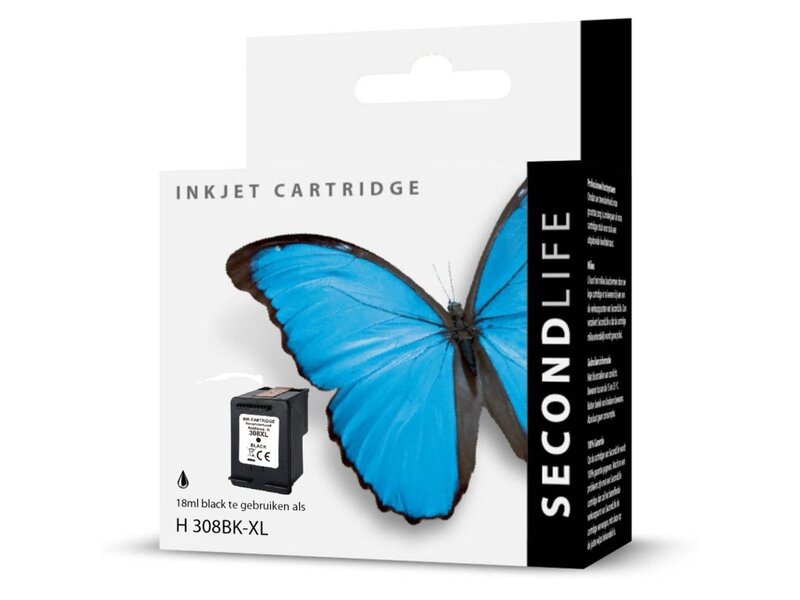 SecondLife SecondLife - HP 308 XL Black