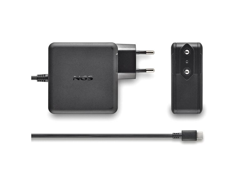 NGS GAN 65W-C 65W TYPE-C WALL LAPTOP CHARGER PD/PPS PROTOCOLS, GAN TECH.