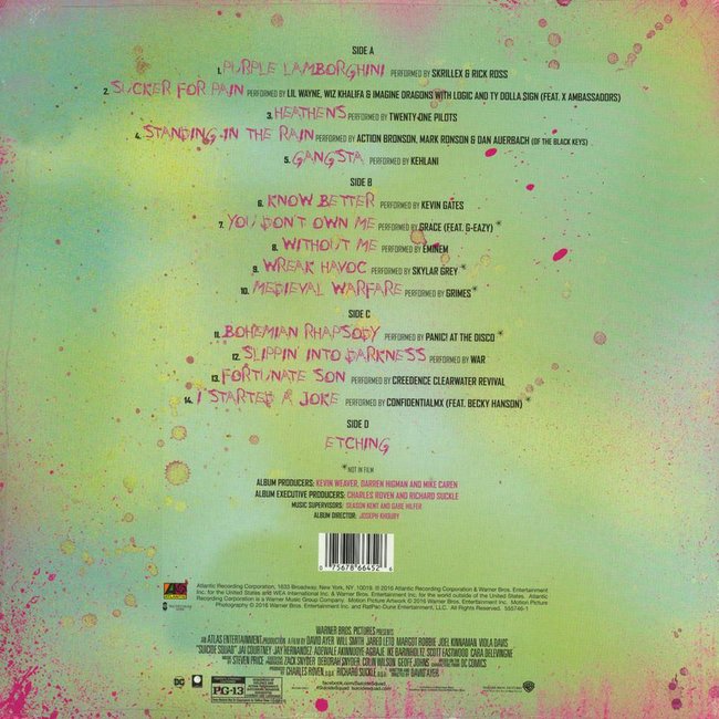 OST - Soundtrack- Suicide Squad: The Album(incl. Twenty One Pilot-Heathens) ( vinyl 2LP )