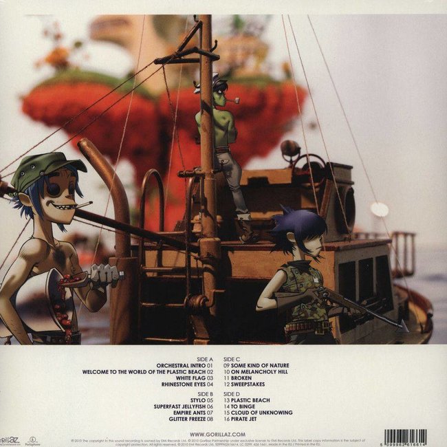 Gorillaz Plastic Beach ( 180g vinyl 2LP )