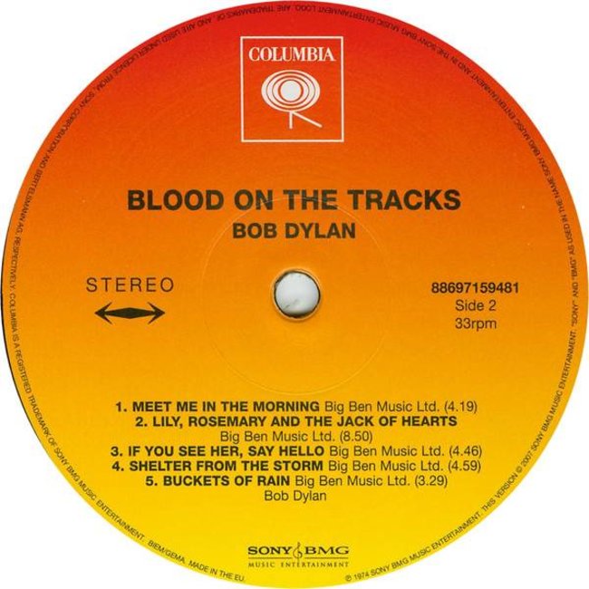 Bob Dylan Blood on the Tracks ( vinyl LP )