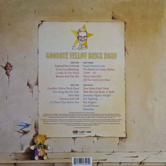 Elton John Goodbye Yellow Brick Road (180g vinyl 2LP)