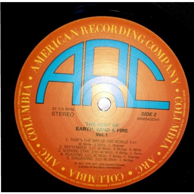 Earth, Wind & Fire Best of Vol 1 ( vinyl