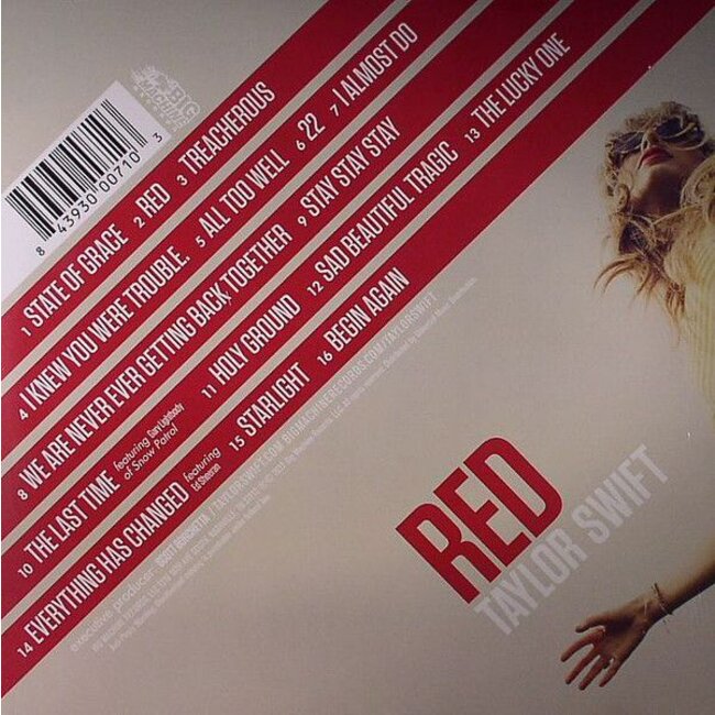 Taylor Swift Red  ( vinyl 2LP )