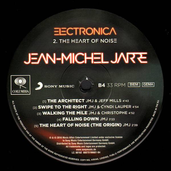 Jean Michel Jarre Electronica 2 The Heart Of Noise Utwory Electronica 2: The Heart of Noise - VinylVinyl