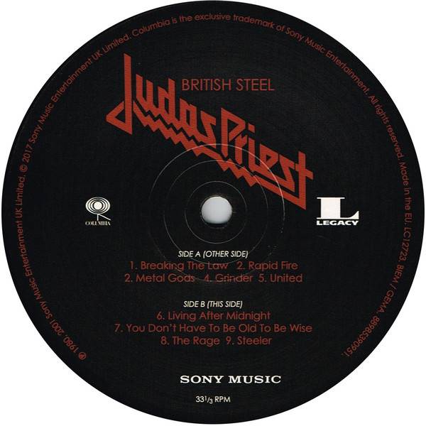 Judas Priest British Steel ( 180g vinyl LP reissue ) - VinylVinyl