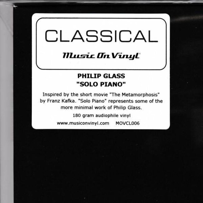 Philip Glass Solo Piano  ( 180g vinyl LP )