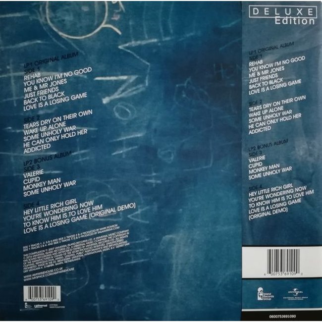 Amy Winehouse Back to Black ( deluxe ) ( 180g vinyl 2LP )