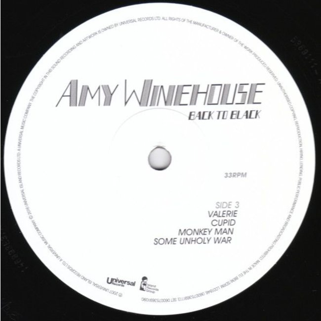 Amy Winehouse Back to Black ( deluxe ) ( 180g vinyl 2LP )