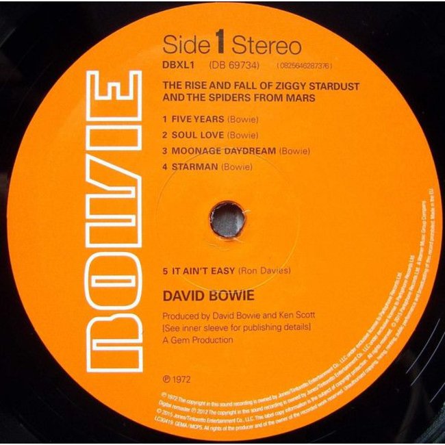 David Bowie Rise and Fall Of Ziggy Stardust and The Spiders (2016 remaster 180g vinyl LP )