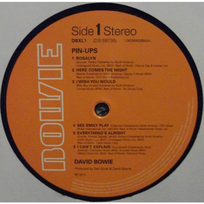 David Bowie Pin Ups  ( remaster 180g vinyl LP )