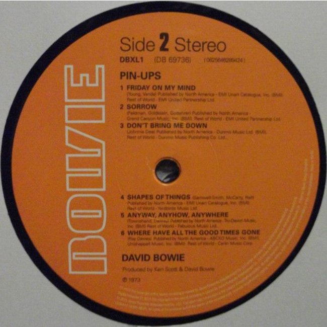David Bowie Pin Ups  ( remaster 180g vinyl LP )