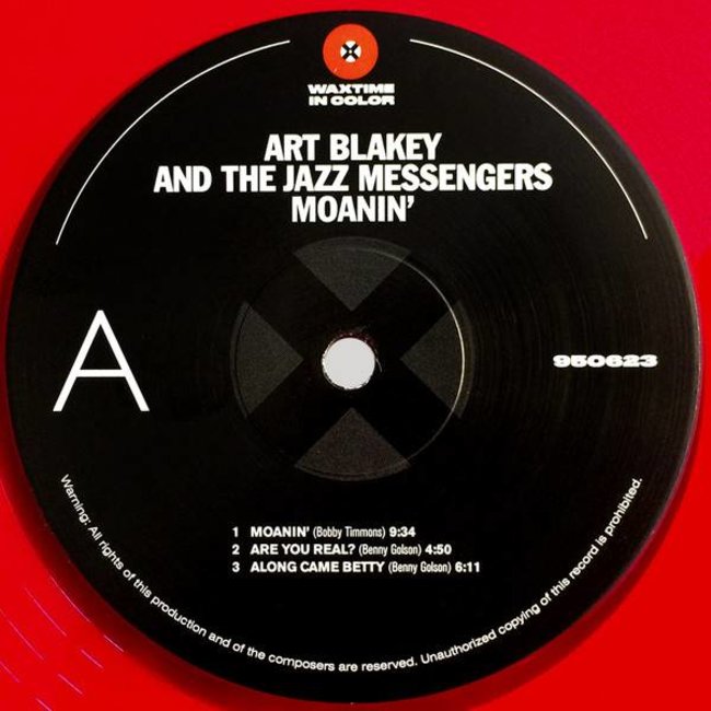 Art Blakey/ and  the Jazz Messengers Moanin ( 180g red vinyl LP )