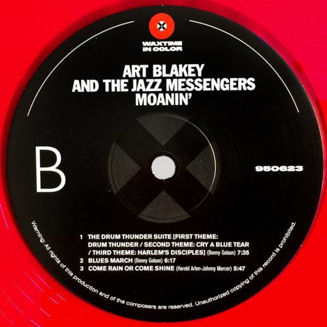 Art Blakey/ and  the Jazz Messengers Moanin ( 180g red vinyl LP )