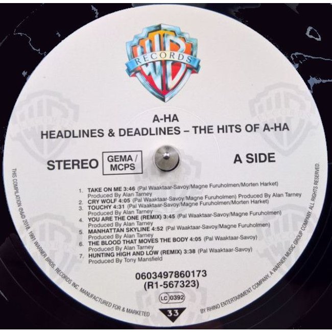 A-HA The Hits Of A-Ha -Headlines And Deadlines -