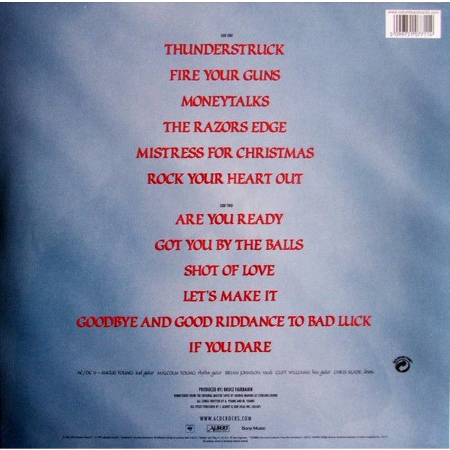 AC/DC Razor's Edge ( 180g vinyl LP )