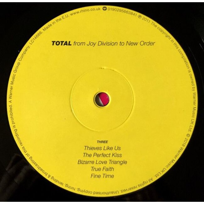 New Order Total From Joy Division To New Order (  Best of ) ( vinyl 2LP )