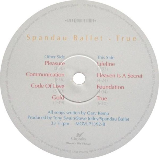 Spandau Ballet True Blue  (180g vinyl LP )