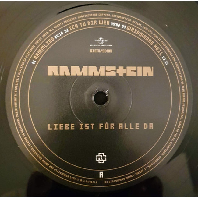 Rammstein Liebe ist Fur Alle Da  ( 180g vinyl 2LP )