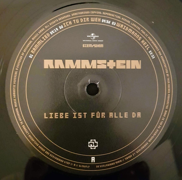 Rammstein Liebe Ist Fur Alle Da Lyrics Rammstein Liebe ist Fur Alle Da = 2LP = - VinylVinyl