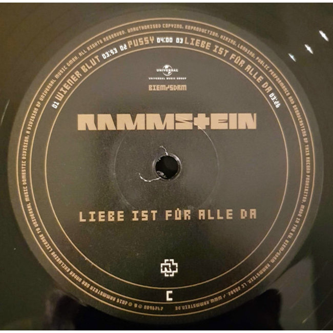 Rammstein Liebe ist Fur Alle Da  ( 180g vinyl 2LP )
