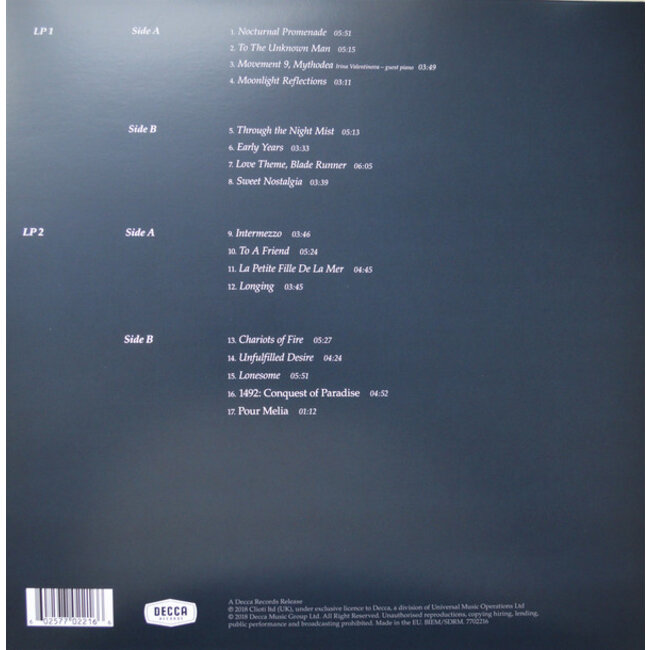 Vangelis Nocturne (The Piano Album) ( vinyl 2LP)