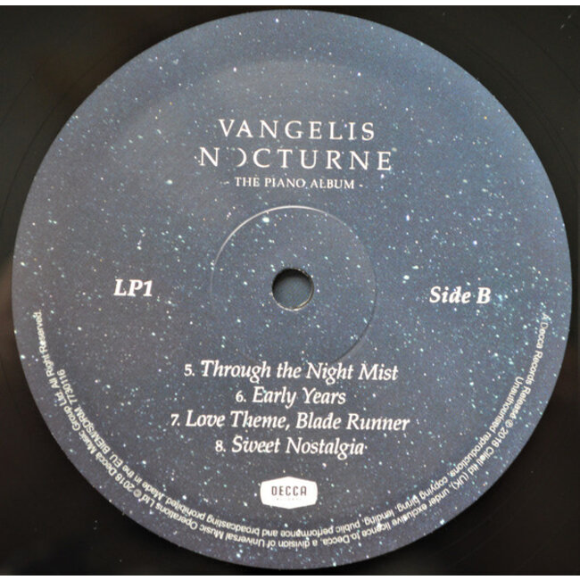Vangelis Nocturne (The Piano Album) ( vinyl 2LP)