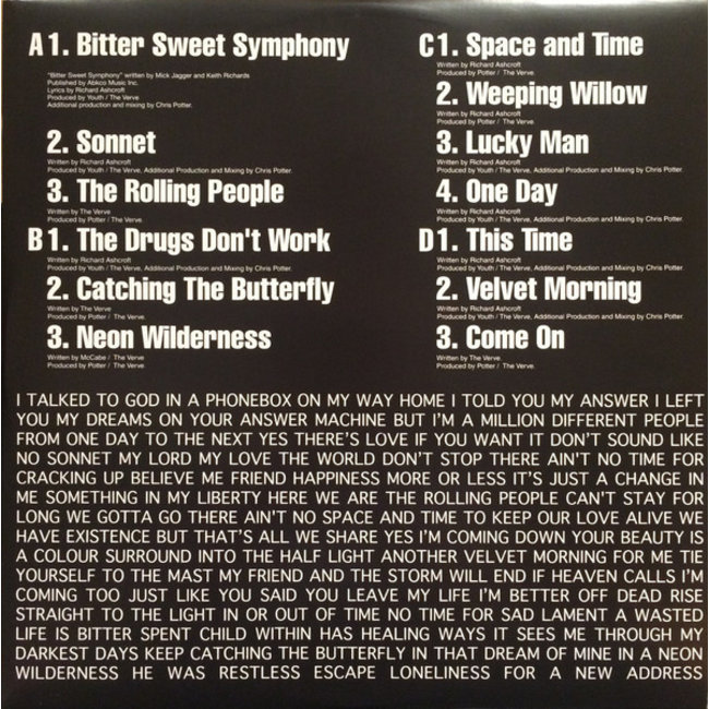 Verve, the Urban Hymns ( vinyl 2LP )