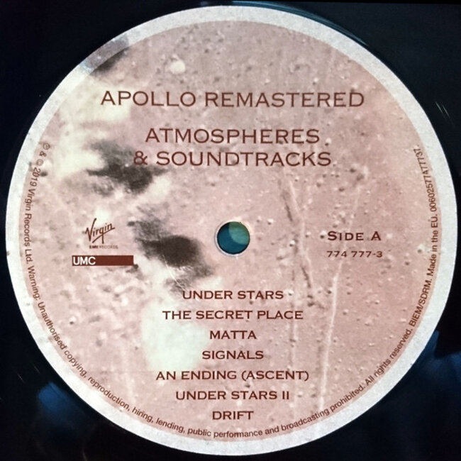 Brian Eno Apollo: Atmospheres & Soundtracks (Extended Edition 180g vinyl 2LP)