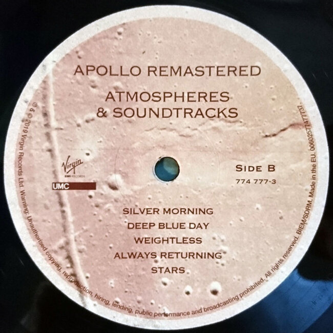 Brian Eno Apollo: Atmospheres & Soundtracks (Extended Edition 180g vinyl 2LP)