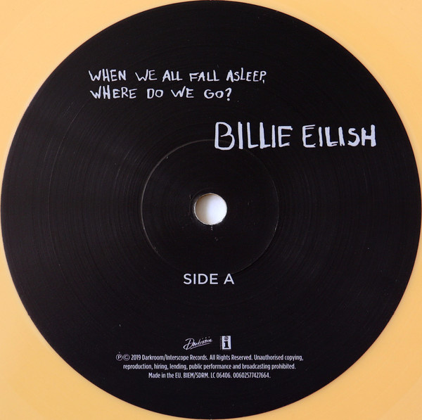 Billie Eilish When We All Fall Asleep, Where Do We Go? - VinylVinyl