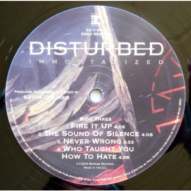 Disturbed Immortalized ( vinyl 2LP  )