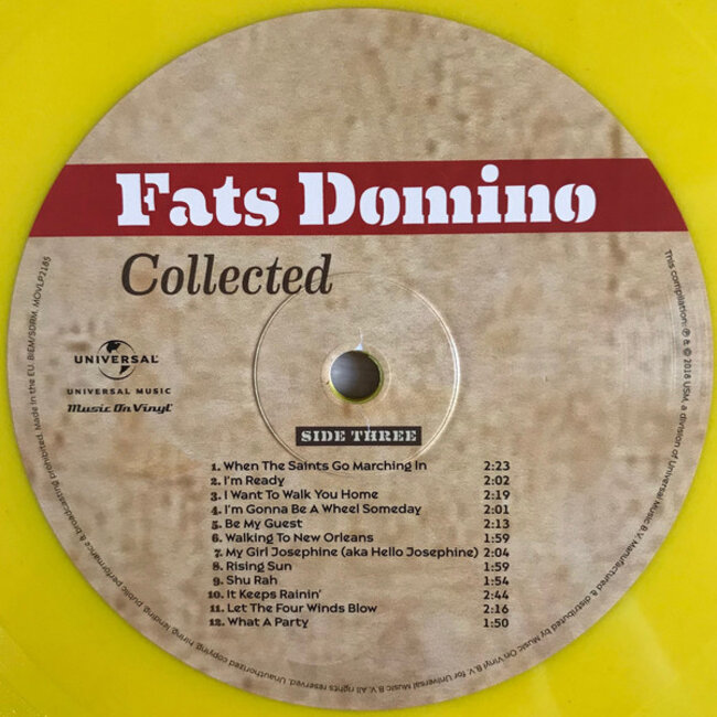 Fats Domino Collected ( 180g yellow vinyl 2LP )