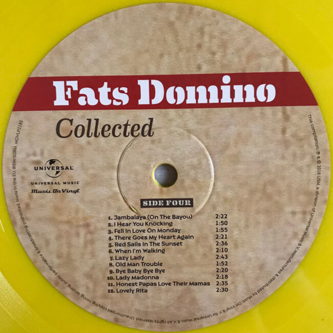 Fats Domino Collected ( 180g yellow vinyl 2LP )