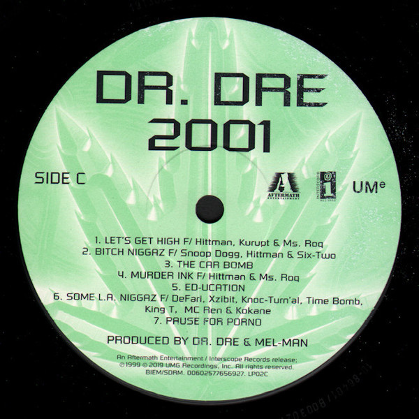 Dr Dre Chronic 2001 2019 Reissue Vinyl 2lp Vinylvinyl 