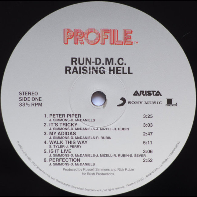 Run-DMC Raising Hell  ( vinyl LP )