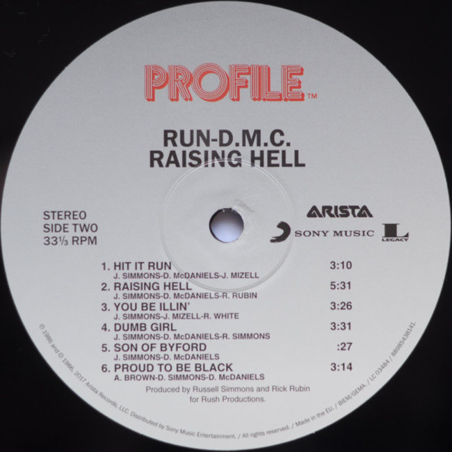 Run-DMC Raising Hell  ( vinyl LP )