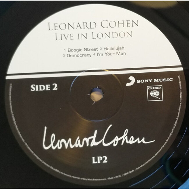 Leonard Cohen Live in London ( 180g vinyl 3LP )